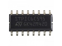 Логические микросхемы STM STPIC6C595MTR (SO-16) Сдвиговыйрегистр 8-раз.
