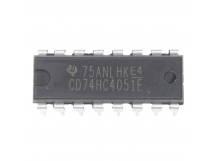 Логические микросхемы TI CD74HC4051E (DIP-16) Аналоговыймультиплексор