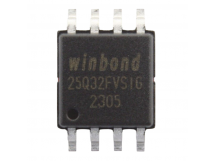 Микросхемы памяти WINBOND W25Q32FVSSIG (SO-8) Флеш-память32Mbit SPI