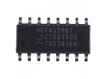 Логические микросхемы NXP HEF4520BT (SO-16) Двоичный счетчик