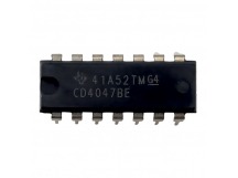 Логические микросхемы TI CD4047BE (DIP-14)Моностабильный/нестабильный мультивибратор