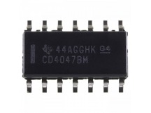 Логические микросхемы TI CD4047BM (SO-14)Моностабильный/нестабильный мультивибратор
