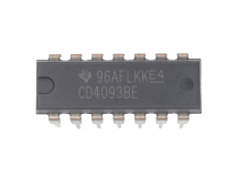 Логические микросхемы TI CD4093BE (DIP-14) Логический элемент 2И-НЕс триггерами Шмитта