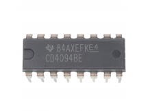 Логические микросхемы TI CD4094BE (DIP-16) Сдвиговый регистр