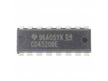 Логические микросхемы TI CD4520BE (DIP-16) Двоичный счётчик