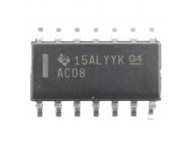 Логические микросхемы TI SN74AC08DR (SO-14) Логический элемент 2И4-канала