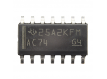 Логические микросхемы TI SN74AC74DR (SO-14) D-триггер 2-канала