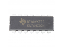 Логические микросхемы TI SN74HC02N (DIP-14) Логический элемент2ИЛИ-НЕ 4-канала