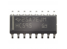 Логические микросхемы TI SN74HC595DR (SO-16) Сдвиговый регистр8-бит