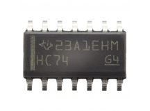 Логические микросхемы TI SN74HC74DR (SO-14) D-триггер 2-канала