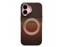 Чехол-накладка Luxo Creative PC с подставкой для "Apple iPhone 16" (LF113) (brown) (245239)