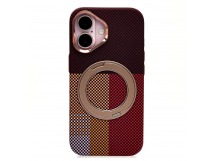 Чехол-накладка Luxo Creative PC с подставкой для "Apple iPhone 16" (LF150) (brown) (245248)