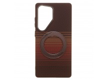 Чехол-накладка Luxo Creative PC с подставкой для "Samsung Galaxy S25 Ultra" (LF113) (brown) (245245)