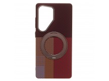 Чехол-накладка Luxo Creative PC с подставкой для "Samsung Galaxy S25 Ultra" (LF150) (brown) (245254)