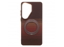 Чехол-накладка Luxo Creative PC с подставкой для "Samsung Galaxy S26 Ultra" (LF113) (brown) (245246)