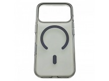 Задняя накладка для iPhone 17 Pro (защита от отпечатков пальцев,поддержка MagSafe), прозрачно - черная (Iceguard) (Full Case) KZDOO