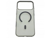 Задняя накладка для iPhone 17 Pro Max (защита от отпечатков пальцев,поддержка MagSafe), прозрачно - черная (Iceguard) (Full Case) KZDOO