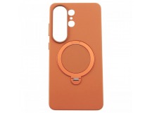 Задняя накладка для Samsung SM-S948 Galaxy S26 Ultra (с поддержкойMagSafe, оранжевая (MEHOLD)) KEEPHONE