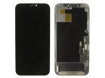 Дисплей для iPhone 12/12 Pro + тачскрин + рамка (черный), SOFT OLEDJK (шлейф IC)
