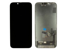 Дисплей для iPhone 14 + тачскрин + рамка (черный), SOFT OLED JK(шлейф IC)