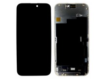 Дисплей для iPhone 15 Pro Max + тачскрин + рамка (черный), SOFTOLED JCID (Diagnosable Screen, без ошибки) 120Hz