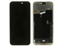 Дисплей для iPhone 15 Pro Max + тачскрин + рамка (черный), SOFTOLED JCID (шлейф IC) 120Hz