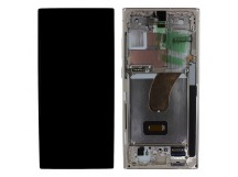 Дисплей для Samsung SM-S918 Galaxy S23 Ultra 5G + тачскрин + рамка(бежевый), ОРИГ100%