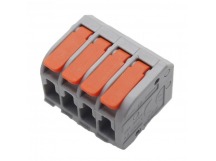 Зажимные клеммники NONAME PCT-114D Клемма зажимная 250В 32А0,2-4 кв.мм на плату (оранжевый)