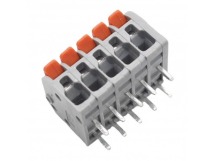 Зажимные клеммники NONAME PCT-115D Клемма зажимная 250В 32А0,2-4 кв.мм на плату (оранжевый)