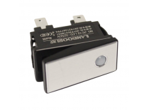 Клавишные переключатели LANBOO LBCX ПереключательLBCX2810.5-Y202/G220V/PC(L) серебряный с индикатором 220В ON-OFFDPST 250В 16А (зеленый) пластик