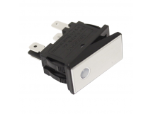 Клавишные переключатели LANBOO LBCX ПереключательLBCX2810.5-Y202/R220V/PC(L) серебряный с индикатором 220В ON-OFFDPST 250В 16А (красный) пластик