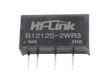 Модули питания Hi-Link B1212S-2WR3 Модуль DC-DC преобразователь сгальванической развязкой Uвх=12В Uвых=12В Pвых=2Вт