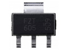 Биполярные транзисторы DIODES FZT605 (SOT-223) ТранзисторДарлингтона NPN 120В 1,5А