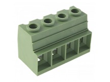 Винтовые клеммники KAIFENG KF137-15.0-04P-1G (Зеленый) Винтовойклеммник на плату 4 конт. шаг 15мм 1000В 125А