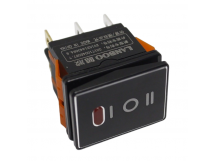 Клавишные переключатели LANBOO LBCX ПереключательLBCX2822/H403/R220V/PC65(L) черный с индикатором 220В ON-OFF-ONDPDT 250В 20А (красный) пластик