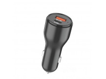 Автомобильный адаптер питания DEESPI ES31 QC3.0 22.5W + PD30W 55W (черный)