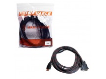 Кабель HDMI-DVI-D M/M 3м (в оплетке)