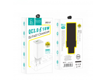 Сетевой адаптер питания DENMEN DC17 QC 3.0 1USB (белый)