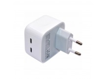 Сетевой адаптер питания DENMEN DC20 2USB-C PD 35W (белый)