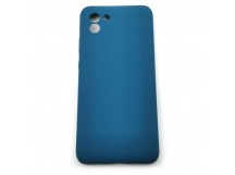 Задняя накладка для Samsung A03/A035F Galaxy A03 (2021) (силикон, сзащитой камеры, синий космос (Full Case)), ориг