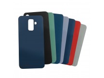 Задняя накладка для Samsung A6 Plus/A605F Galaxy A6 Plus (2018)(силикон, розовая), ориг