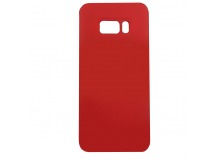 Задняя накладка для Samsung G955 Galaxy S8 Plus (силикон, красная),ориг