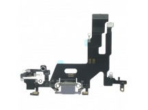 Шлейф для iPhone 11 + разъем зарядки + микрофон (фиолетовый), ориг