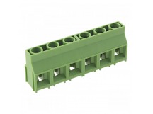 Винтовые клеммники KAIFENG KF950-9.5-06P-1G (Зеленый) Винтовойклеммник на плату 6 конт. шаг 9,5мм 750В 41А