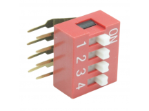 DIP-переключатели DAIER DA-04R (Красный) DIP переключатель 4 поз.угловой 50В 0,1А