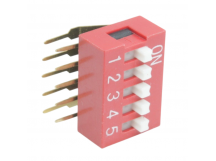 DIP-переключатели DAIER DA-05R (Красный) DIP переключатель 5 поз.угловой 50В 0,1А