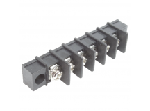 Барьерные клеммники CNLIFENG LF411SM-7.62-06P [LF25SM] (Черный)Барьерный клеммник на плату 6 конт. шаг 7,62мм 300В 20А