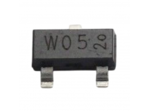 Биполярные транзисторы NXP PDTA124ET (SOT-23)/*05 Цифровойбиполярный транзистор PNP 50В 0,1А R1=22 кОм R2=22 кОм