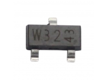 Биполярные транзисторы NXP PDTC143XT (SOT-23)/*32 Цифровойбиполярный транзистор NPN 50В 0,1А R1=4,7 кОм R2=10 кОм