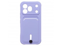Чехол-накладка - SC304  с картхолдером для "Honor 600 Pro" (light violet) (245003)